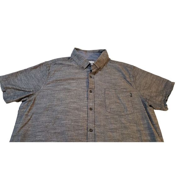 Hurley 'The Standard Collection Slub Button Down' Mens Gray Shirt Size XL Surfer - Picture 6 of 16
